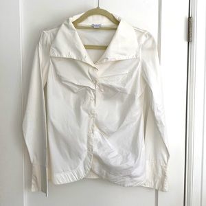 Italian Transit White Blouse stunning styling
